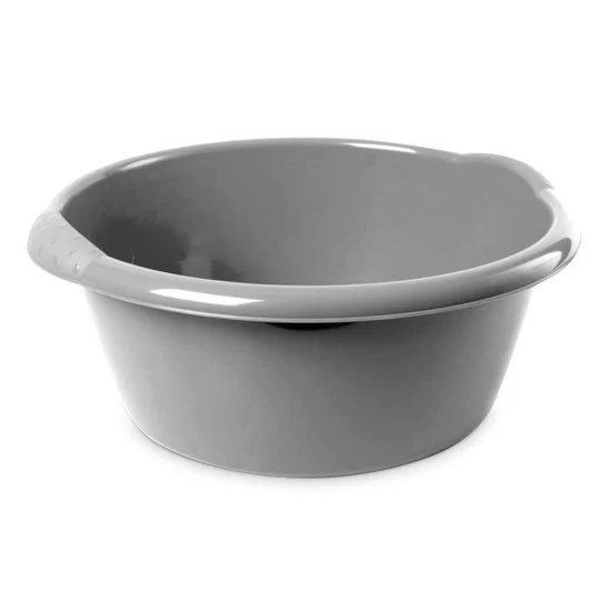 Tazza di raccolta rifiuti rotonda in acciaio inossidabile - contenitore di raccolta rifiuti in plastica - 15 litri - 42 x 17 cm