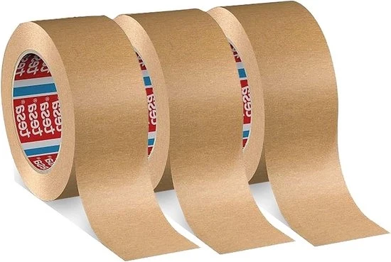 Tape di carta amichevole dell'ambiente - stampabile, resistente all'usura, silenzioso e adesivo forte - 3 rotoli di fonti di carta durature