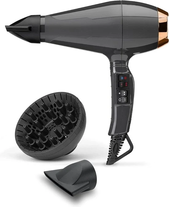 Asciugacapelli - Asciugacapelli Ionico - Faccia Föhn - Capelli Ricci - Anti Pelo Secco