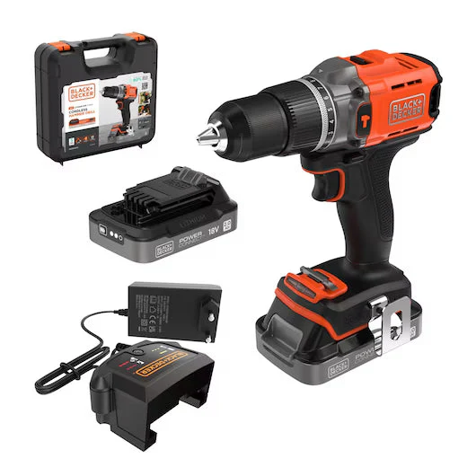 Trapano a Percussione 18V Black+Decker BCD383D1XK-QW | Black+Decker