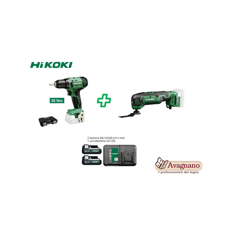 Kit 12V Trapano e Multifunzione KC12HKCV | HIKOKI