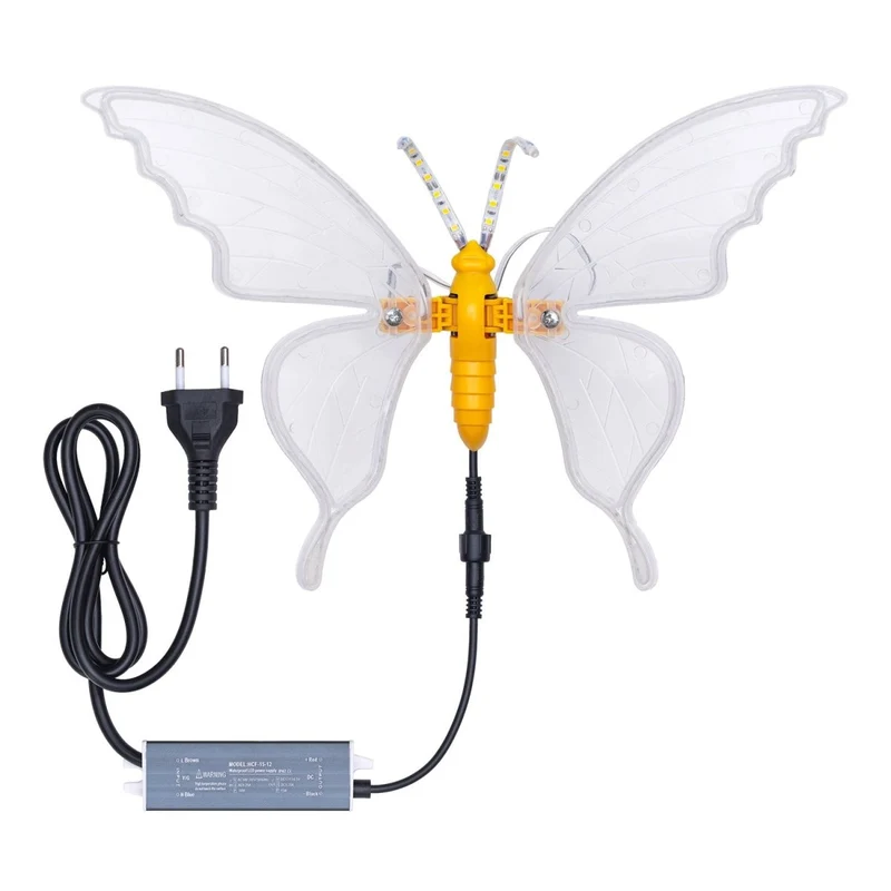 Farfalla luminosa LED 30 cm – 156 SMD Bianco Caldo
