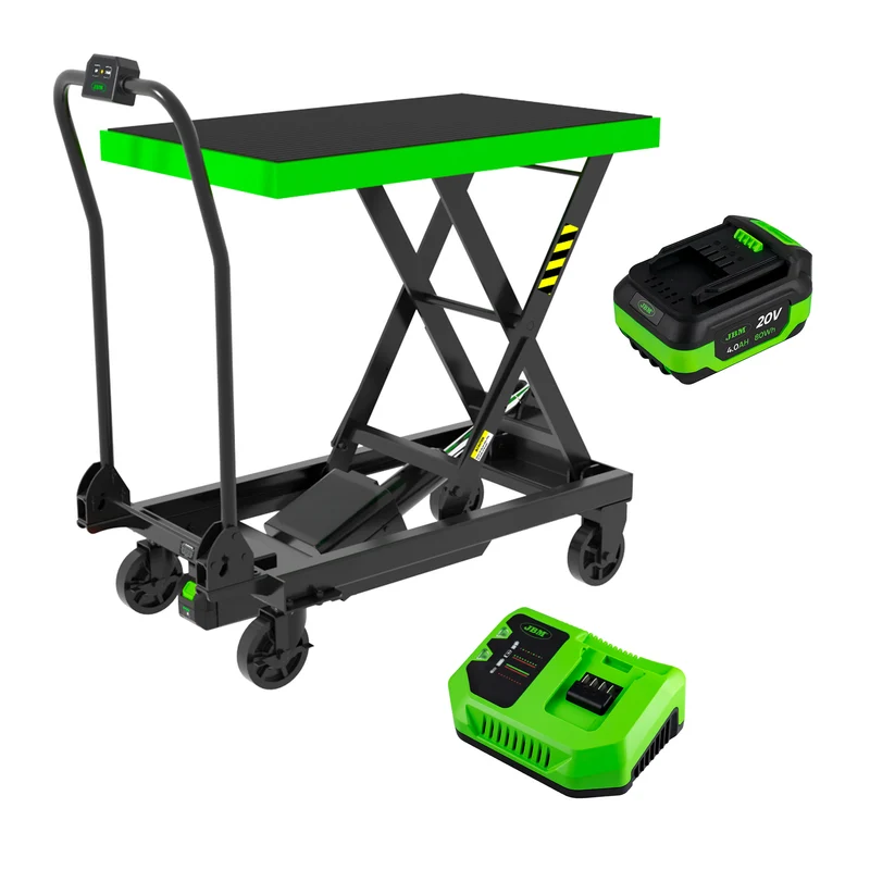 TAVOLO ELEVATORE IDRAULICO A BATTERIA - 500KG CON BATTERIA E CARICABATTERIE INCLUSI PROMO-60072 JBM