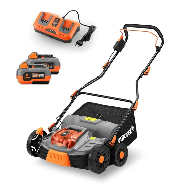 B-WARE Set Arieggiatore a Batteria 40V FUXTEC FX-E2VE38SET – Funzione 2-in-1 per Arieggiare e Ventilare, Cesto da 45L, Profondità Regolabile