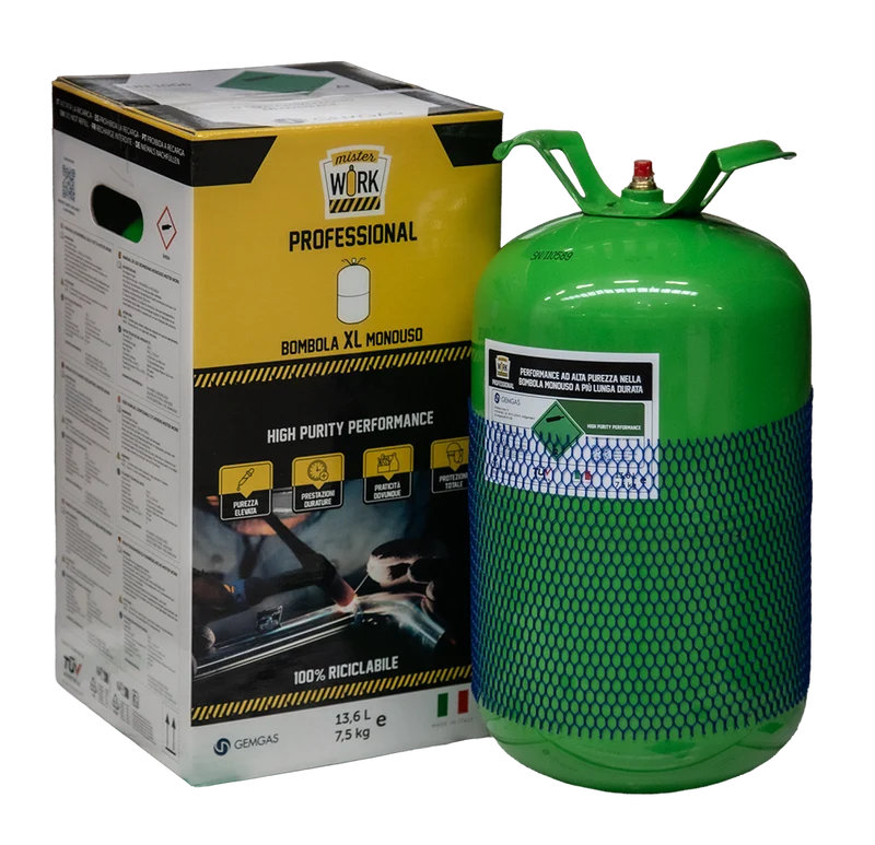 Bombola Mister Work Argon 14Lt (0,9M3) Pro - HELVI