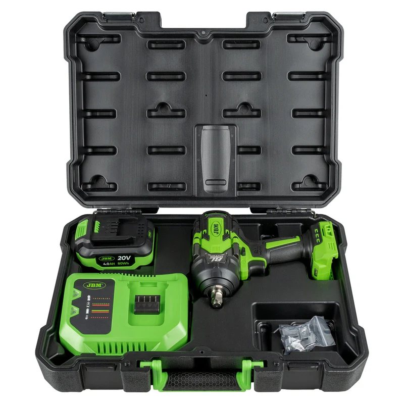 - AVVITATORE PNEUMATICO BRUSHLESS A BATTERIA 1/2" 1000NM CON VALIGETTA 60051C JBM