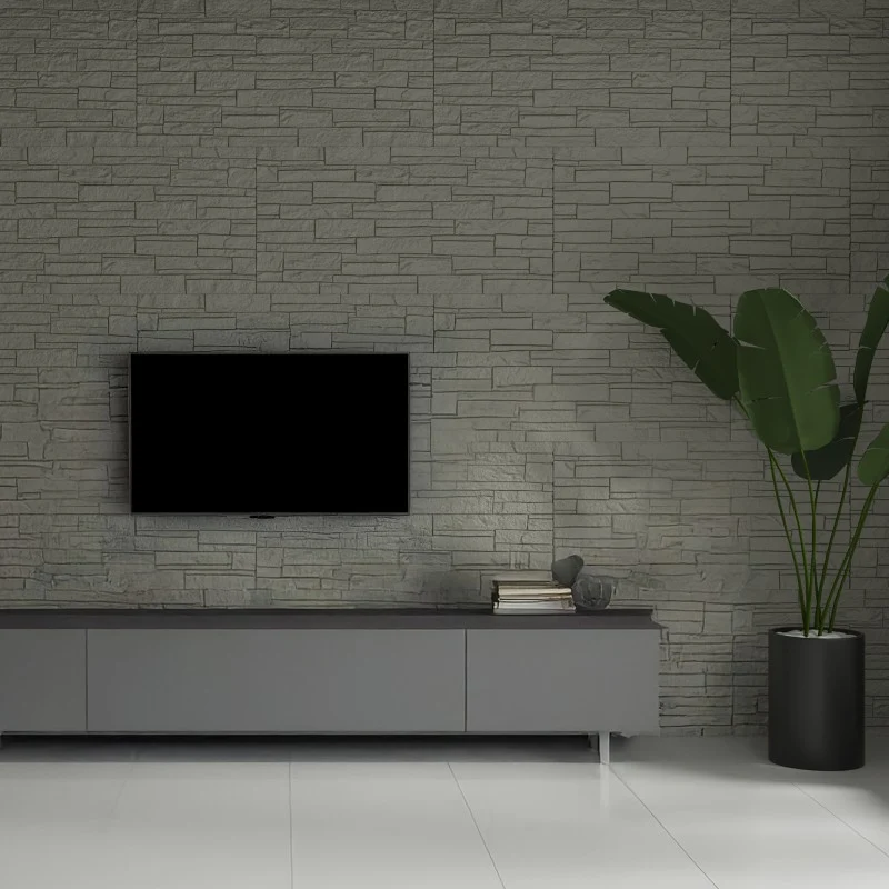 Set 12 Pannelli Effetto Pietra Pu 120x60x2,5 Cm | OX Zeroper