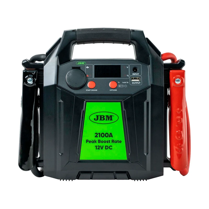 AVVIATORE MULTIFUNZIONE PER VEICOLI CON DISPLAY DIGITALE E BATTERIA AL LITIO DA 16.000MAH – 12V 55019 JBM