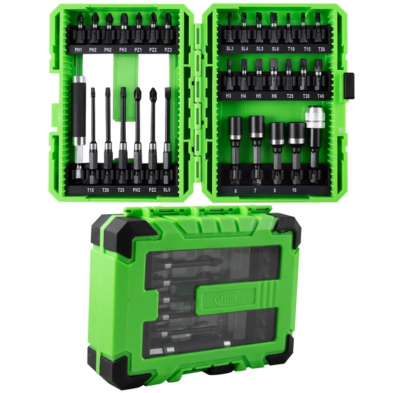 SET S2 INSERTI AD IMPATTO CON ADATTATORI - FINITURA NERA 53858 JBM