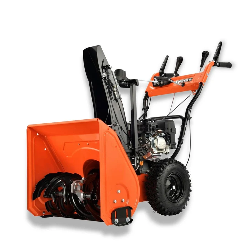 B-WARE FUXTEC Spazzaneve a scoppio FX-SF2196 con Motore 4 Tempi da 196cc – Larghezza di Lavoro 61 cm– Avviamento Elettrico