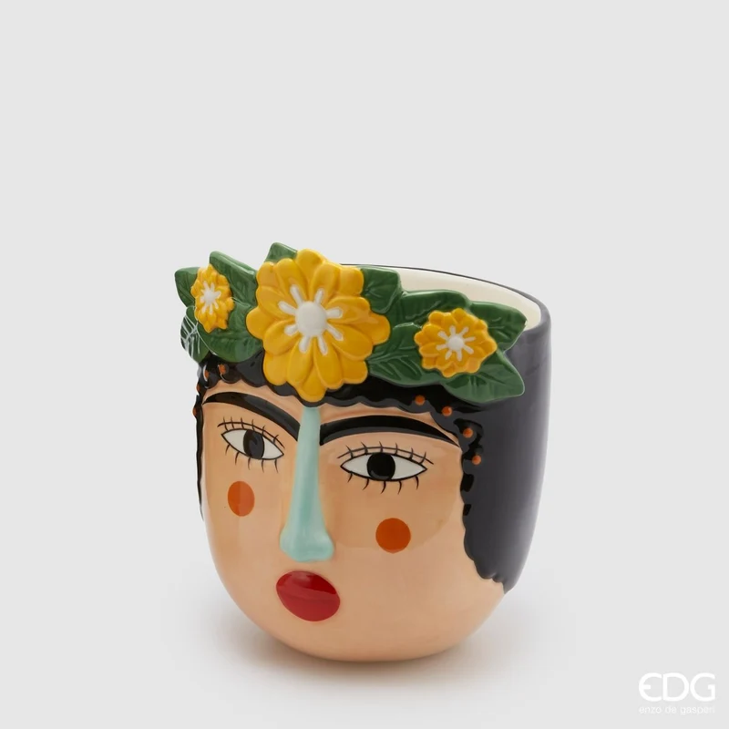 Vaso Testa Tenerife giallo EDG