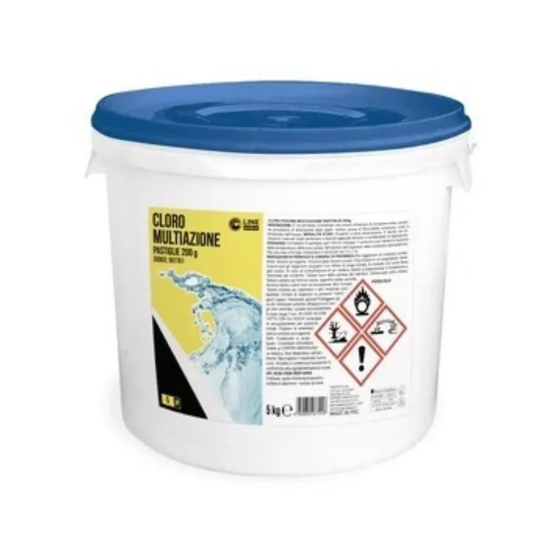Cloro Piscina Pastiglie 200 g – Confezione da 5 kg