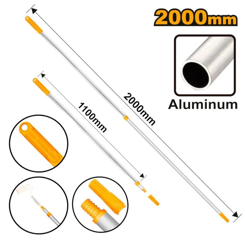 Asta Telescopica in Alluminio 110–200 cm per Verniciatura e Pulizia|INGCO