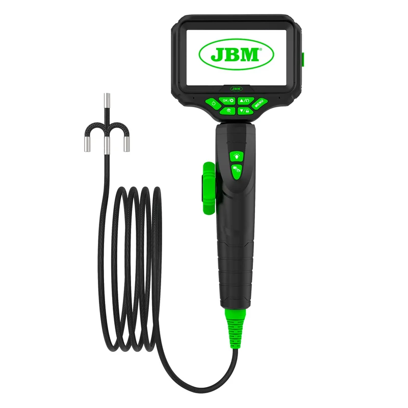 ENDOSCOPIO ARTICOLATO BIDIREZIONALE CON SCHERMO IPS, FOTOCAMERA HD E ILLUMINAZIONE LED 55121 JBM
