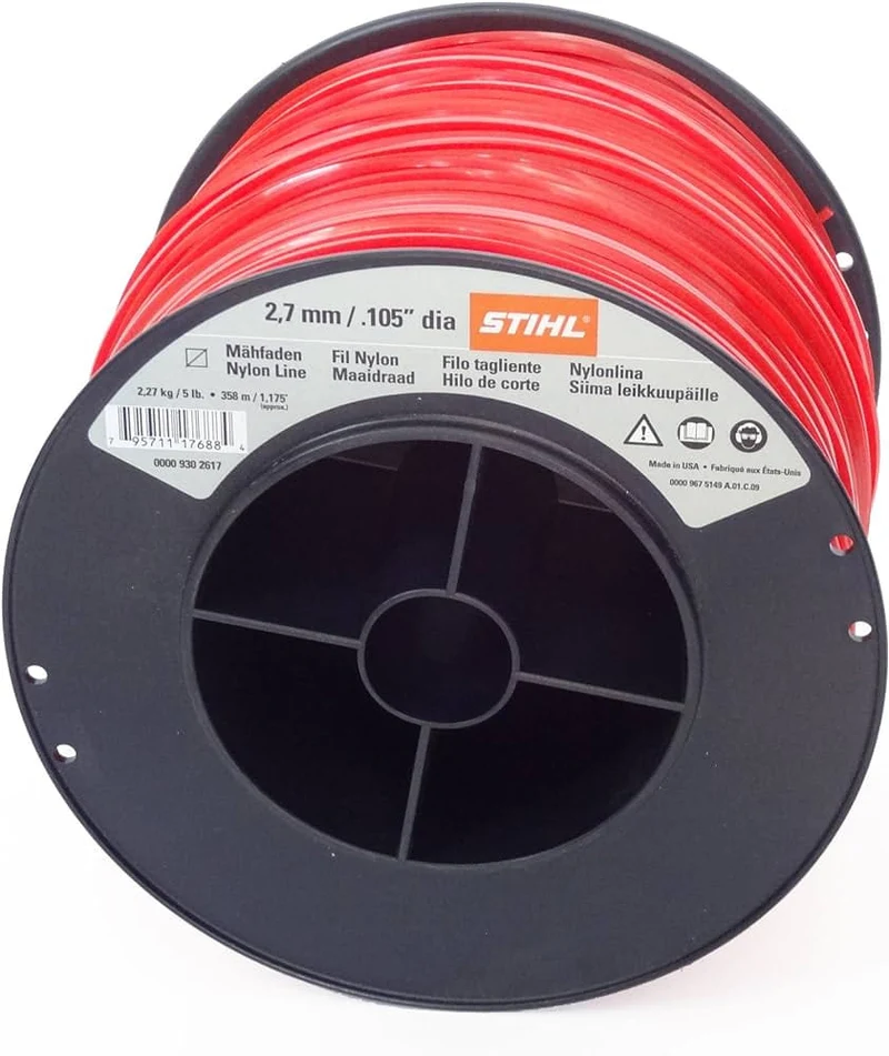 Filo decespugliatore Stihl quadrato da 2.7mm e lunghezza 208mt