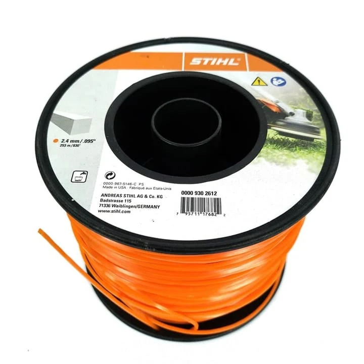 Filo decespugliatore Stihl quadrato da 2.4mm e lunghezza 253mt