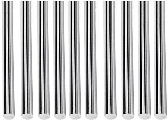 Stecchi in Acciaio Inossidabile - Tavola Massiva - 2mm x 60mm - Costruzione Industriale - Auto Velivoli - RVS - Adatto a Diversi Utilizzi - Color Argentato - 10 Pezzi.