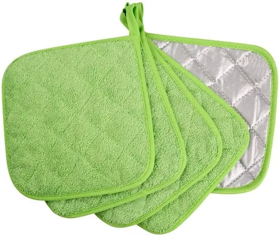 Set di 5 Pannine in Badstof per Cucina, Pannine in Pannoloni per Cucina, Pannine in Pannoloni per Frittate, 18*18cm