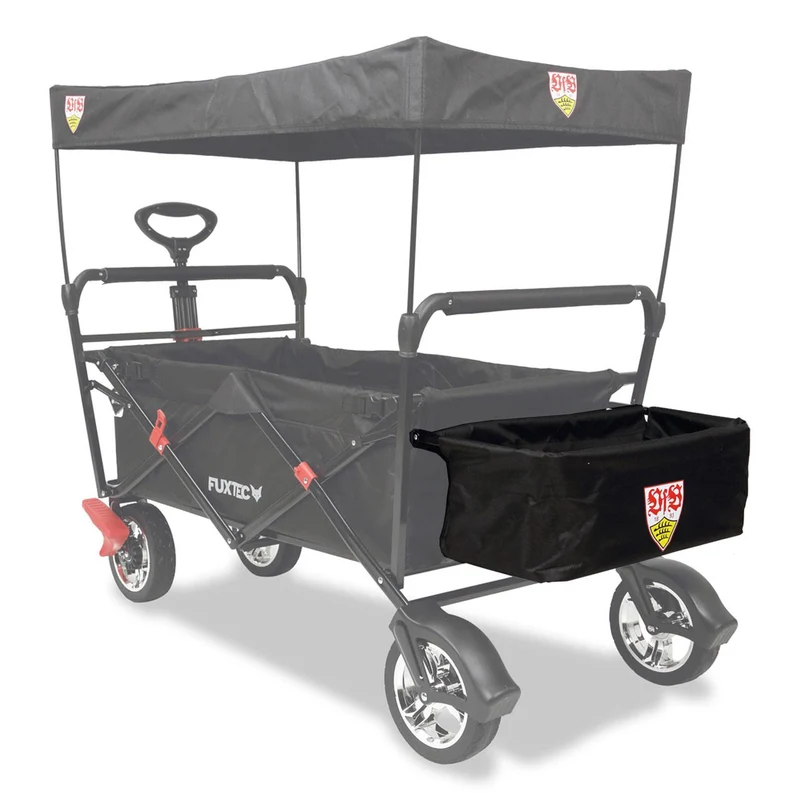 Copertura in tessuto della borsa posteriore nera VfB-Edition per il carrello CT-350/CT500