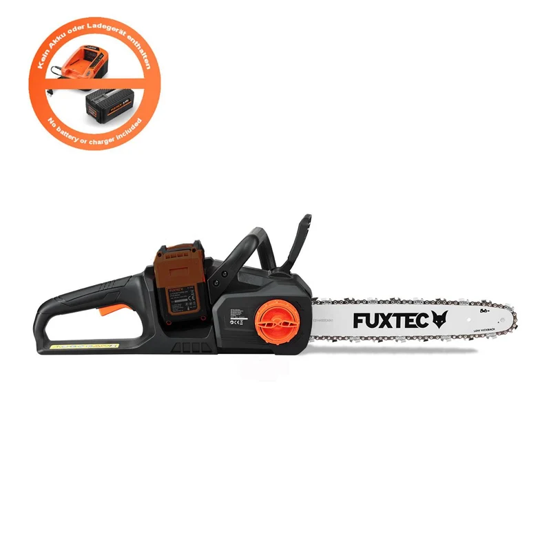 B-WARE Motosega a batteria 2x20V FX-E2KS SOLO– Lunghezza di Taglio 35 cm, 4,2 kg, Velocità della Catena 15 m/s, Senza Batteria né Caricatore
