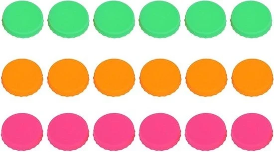 Siliconici universali per coprire bicchieri - Riciclabili e impermeabili - Set di 18 - Varie colorazioni - Adatti per bicchieri di birra e bibite - Formato universale - Adatti per bicchieri standard di birra e bibite