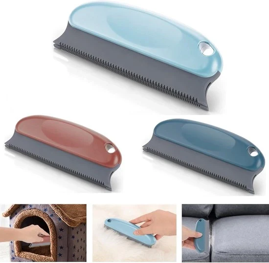 Spazzola per pelo di animale, rimuovitore di pelo per tappeti, divani, auto, kit per la rimozione del pelo di gatto, spazzola per pelo di animale in gomma