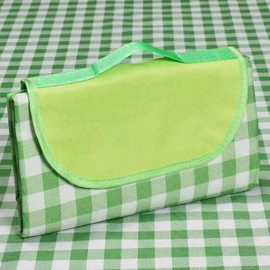 Tenda da spiaggia, ombrelloni da picnic per esterno, impermeabili, impermeabili al sabbia, teli portatili pieghevoli e leggeri per campeggiare in primavera e estate, spiaggia, parco (150*200cm) - Verde e Bianco