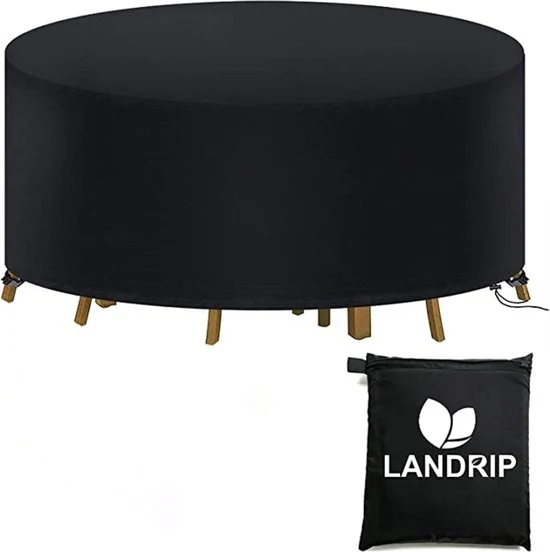 Tappeto impermeabile per mobili da giardino - 1 pezzo - Nero - 128x71 cm