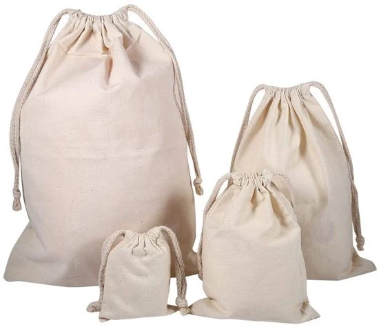 Borsa di Raccoglienda per la Casa in Cotone Biologico con Cinturino, Tasche per Lavatrice, Borse Biologiche e Riciclabili, Borsa di Raccoglienda per l'Uso Casalingo (22 * 28cm)