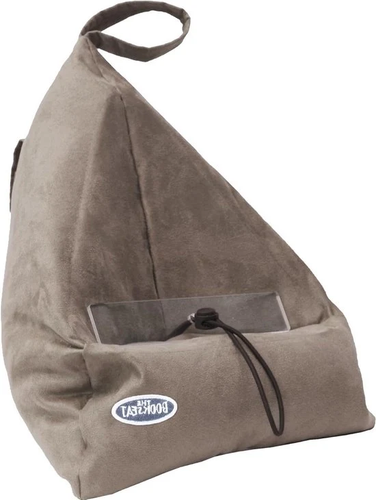 Sostegno per libri - cuscino per libri - Oltre a essere un supporto per tablet - portatile con tasca - poltrona per leggere