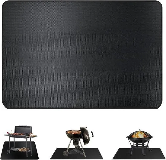 Matte di Protezione contro le Fiamme - Protezione dal Calore per Camino e BBQ - 64x50CM