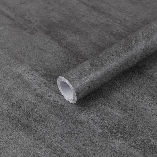 Foglio PVC autoforato per mobili - impermeabile - 30 x 300 cm - grigio scuro