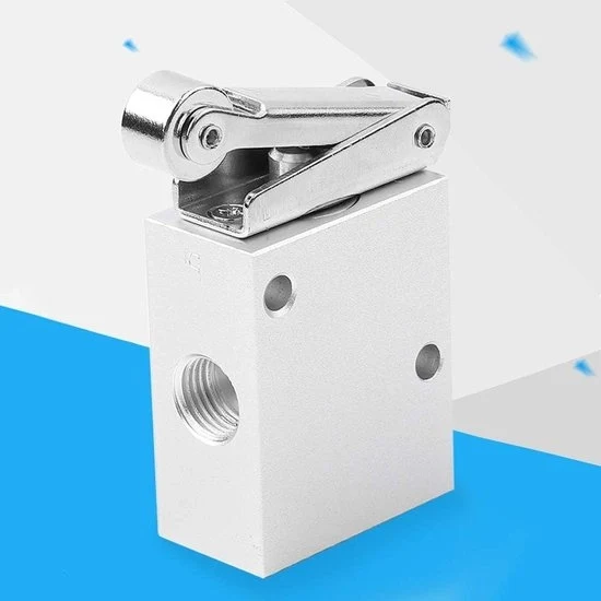 Valvola pneumatica meccanica 3 vie 2 posizioni 1/4 pollice 10 * 4 cm/39 * 16 pollici tipo rotolante