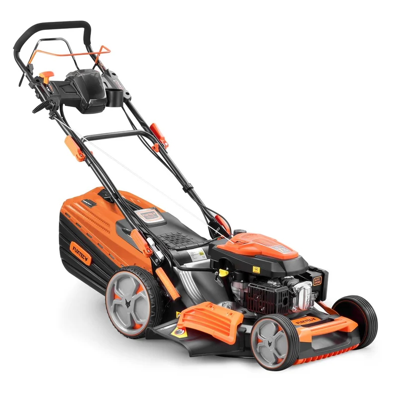 B-WARE Tagliaerba a benzina FX-RM5396PeS-PRO tosaerba a scoppio con avviamento elettrico e autotrazione regolabile