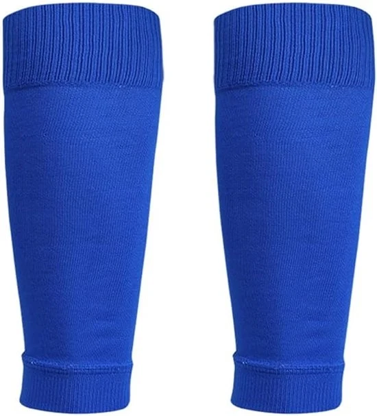 Due paia di sostegni per calze da calcio, guanti per calze da calcio per proteggere le ginocchia per migliorare la presa, calze da calcio con sostegni per giovani e adulti - blu