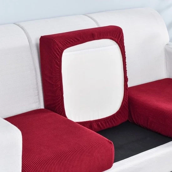 Cuscino banco coprigusto - Zithoes molto elastico, coprigusto per divano, coprigusto per mobili, antiscivolo e morbido, con fondo elastico, Cuscino banco per 4 persone: lunghezza 230-280*larghezza 50-65*altezza 5-20cm