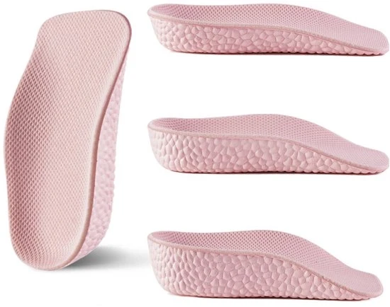 Binnenzoli elevanti - 2 paia - Elevazione interna 3,5 cm - Binnenzoli elevanti semielevati - Binnenzoli elevanti interni inosservabili - Zoccoli per uomo e donna con soli interni spessi morbidi - Rosa - 3.5cm
