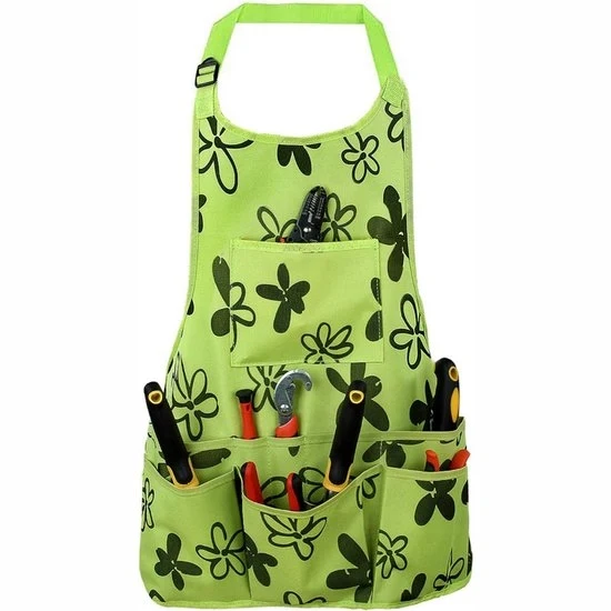 Corto da giardino - Kit giardinaggio Corto - Corto da lavoro - Stoffa Oxford corto da giardino - Cintura giardinaggio imbottita - Impermeabile e resistente ai graffi multifunzionale - Unisex - 58x60cm - Verde