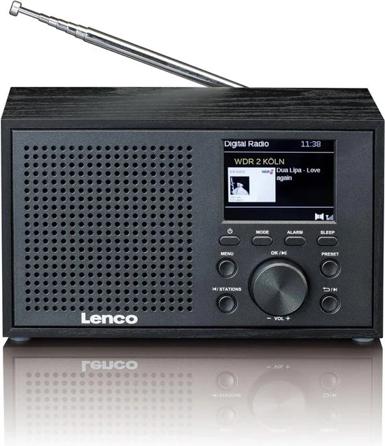 Radio DAB+ compatta con memoria Bluetooth 5.0 ricevitore FM 2 ore di autonomia 3 watt RMS 35 mm AUX - nero