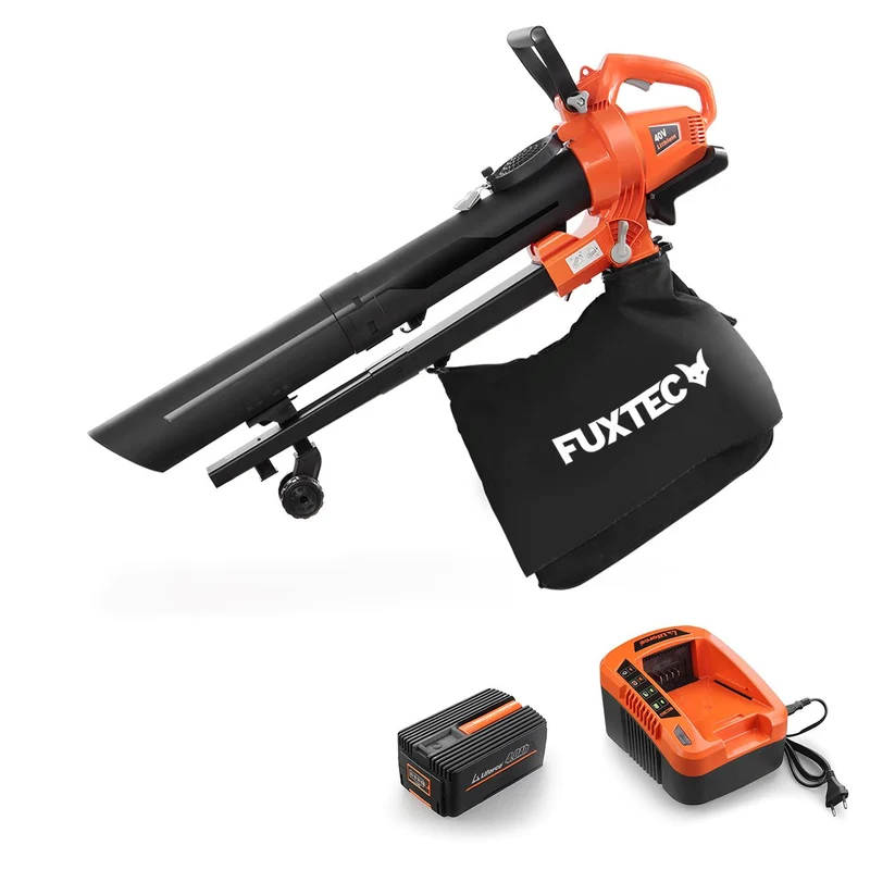 B-WARE Set aspirafoglie/soffiatore a batteria FUXTEC 40V