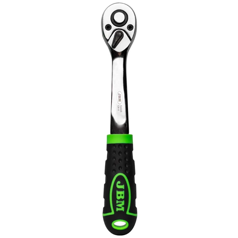 CRICCHETTO 3/8" CON TESTA A 72 DENTI 200MM - CROMATO 54023 JBM