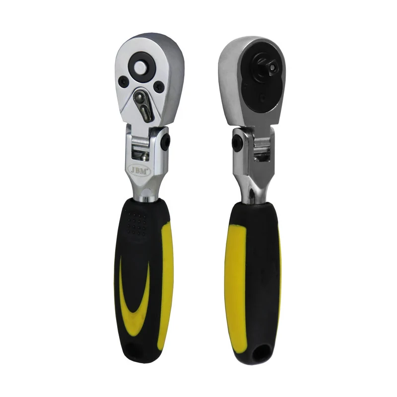 CRICCHETTO ARTICOLATO 1/4" CON TESTA A 72 DENTI 165MM 51306 JBM