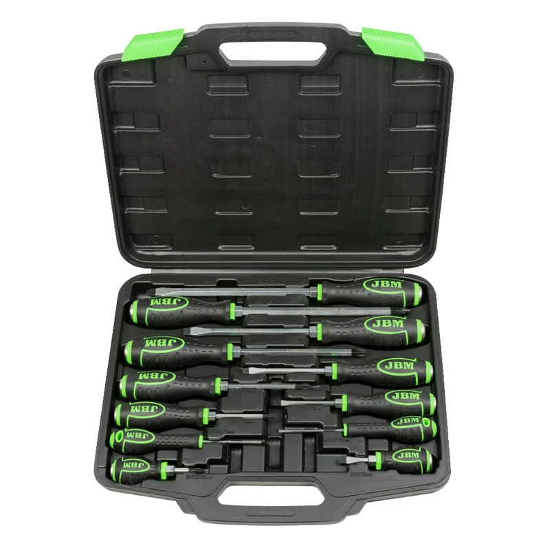 VALIGETTA CON 12 CACCIAVITI GO-THROUGH CON PUNTA MAGNETICA 54126 JBM