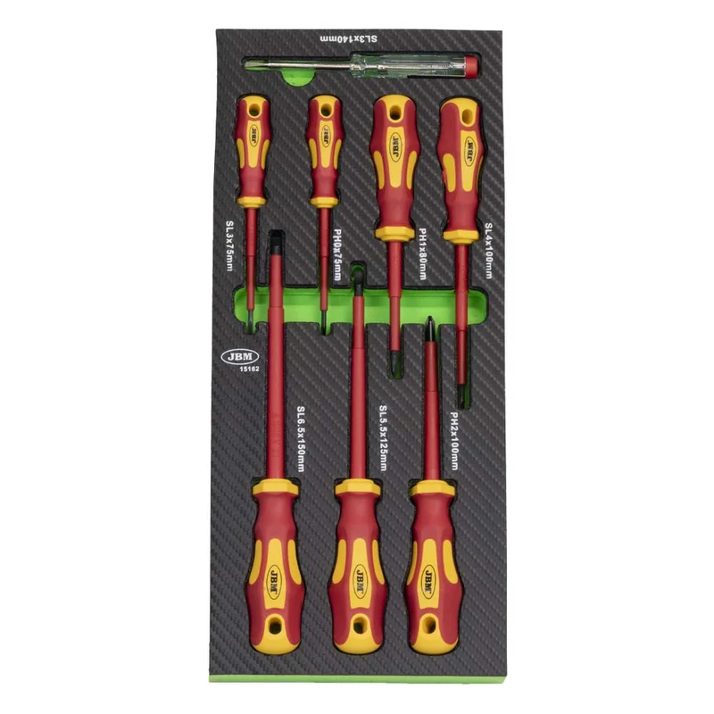 MODULO DI 8 CACCIAVITI ISOLATI VDE 15162 JBM