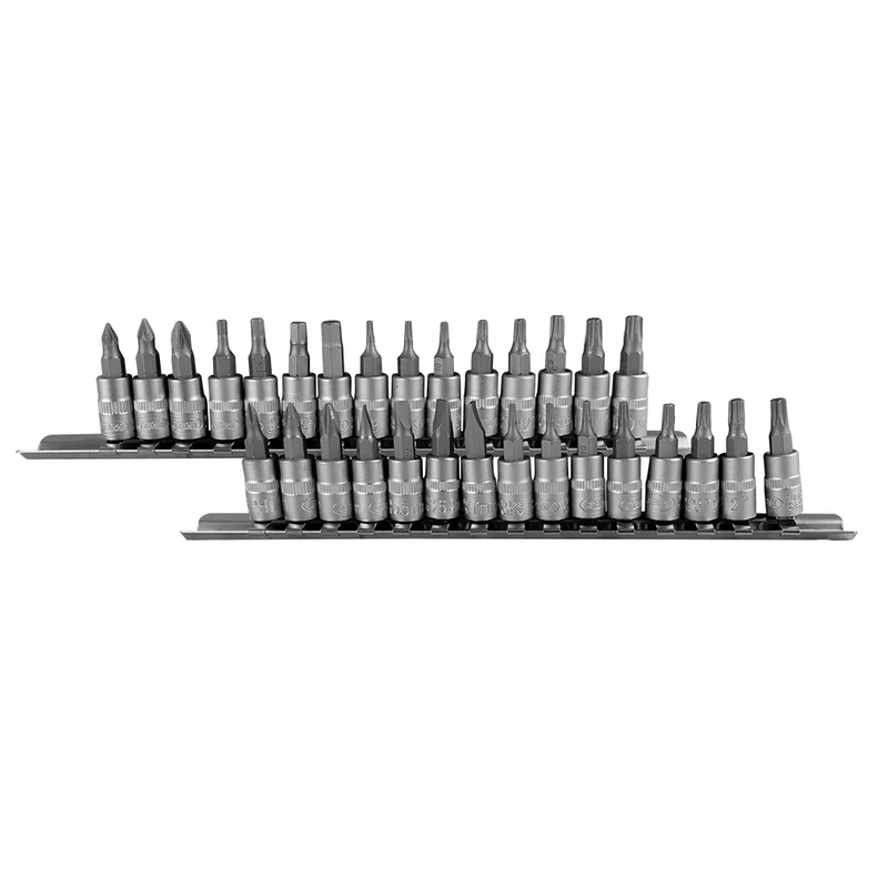 SET DI 30 INSERTI PHILLIPS, PIATTO, ALLEN, TORX E TORX INVIOLABILI CON BUSSOLE 1/4" 52908 JBM