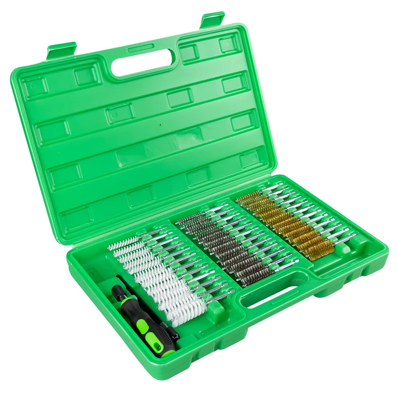 VALIGETTA CON 38 SPAZZOLE METALLICHE / PLASTICHE 51989 JBM