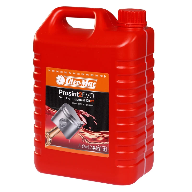 Olio PROSINT 2 EVO OLEOMAC 5 Lt a base sintetica per motore a 2 tempi