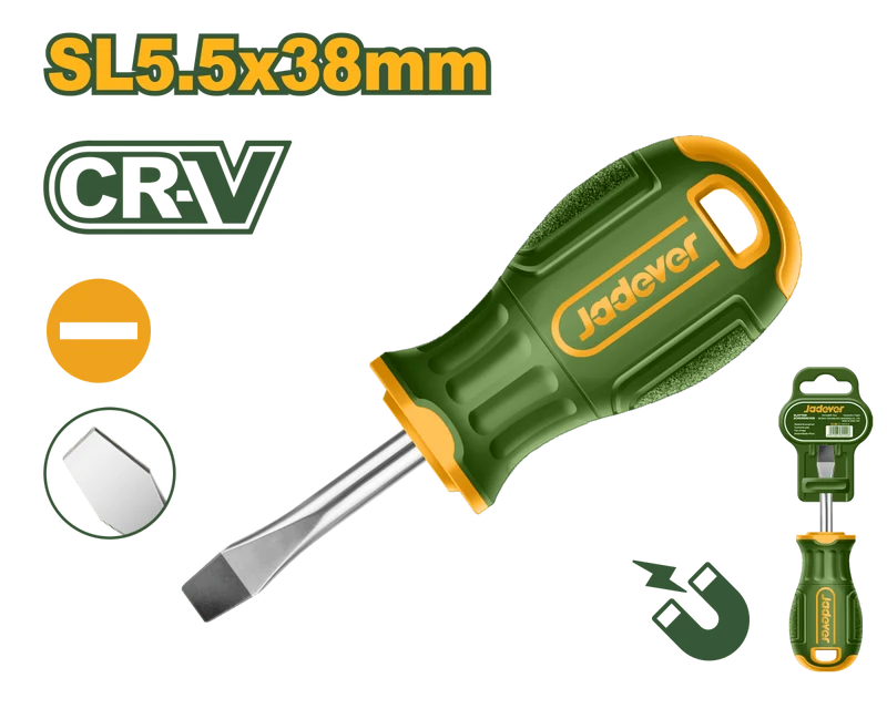 Cacciavite a Taglio Jadever SL 5.5 con Punta Magnetica