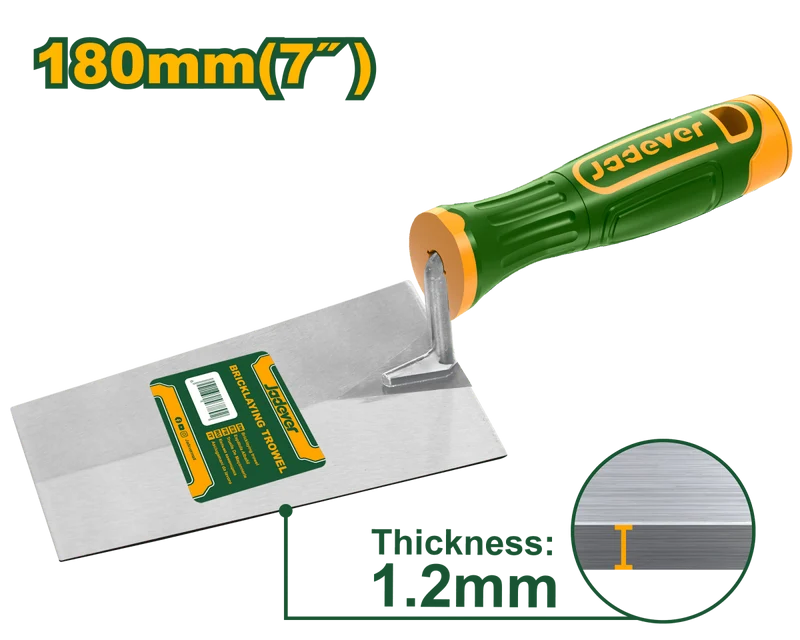Cazzuola per muratura Jadever 180 mm con manico ergonomico