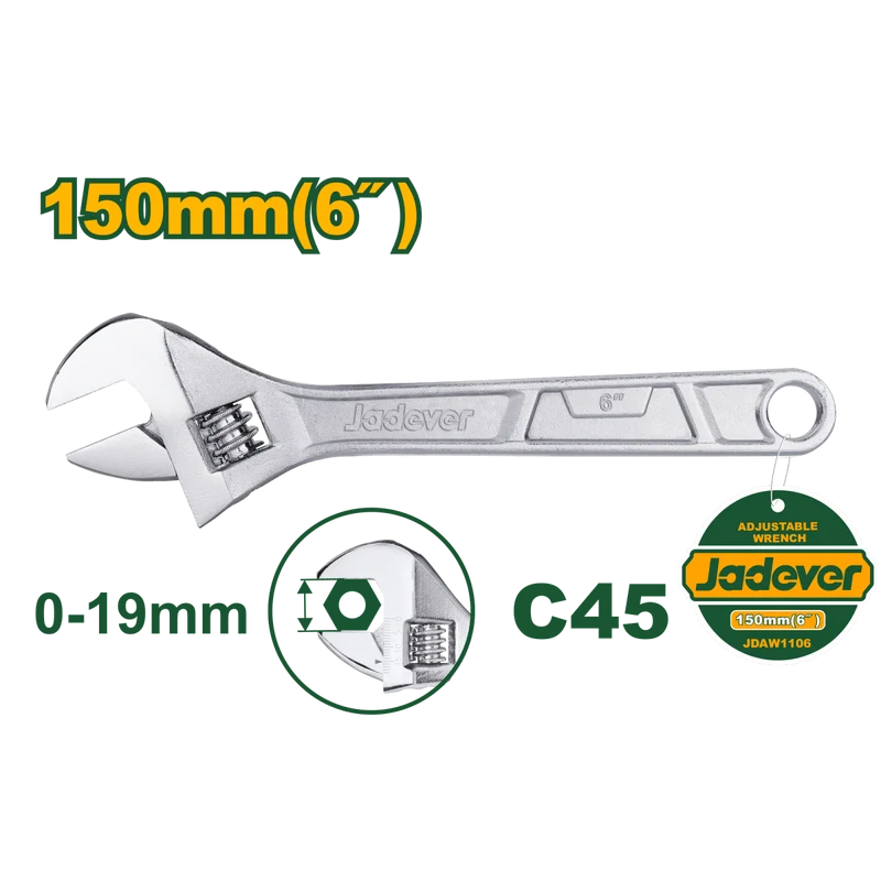 Chiave regolabile Jadever in acciaio C45